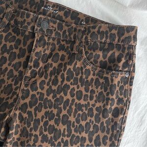new directions Women's Leopard Print Skinny Jeans in Brown and Black